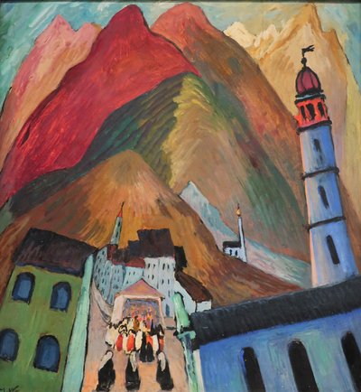 1924 Weerkin-processie bij Ascona door Marianne von Werefkin