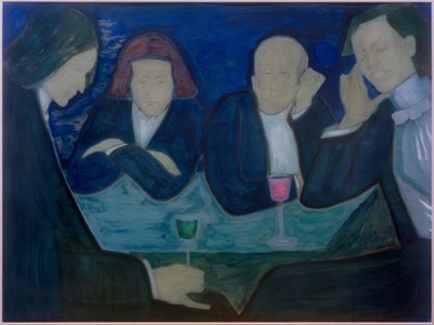 In het café door Marianne von Werefkin