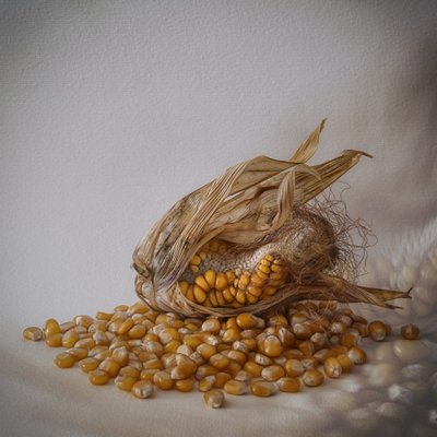 Gouden maïsoogst door Marie-anne Stas