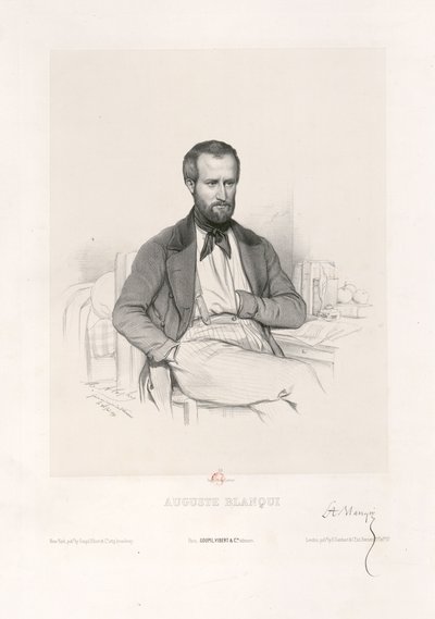 Marie-Alexandre Alophe - Auguste Blanqui door Marie Alexandre Alophe