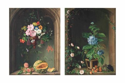 Oost-Indische kers, winde, geraniums, petunia