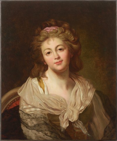 Zelfportret, tweede helft van de 18e eeuw door Marie Genevieve Bouliard
