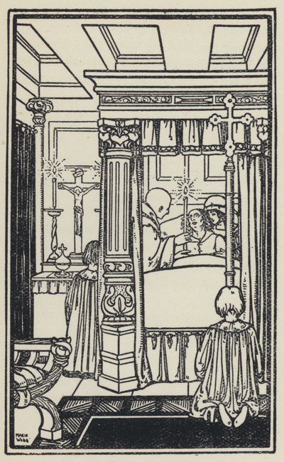 Illustratie voor The Dream Of Gerontius door Kardinaal Newman door Marie Preaud Webb