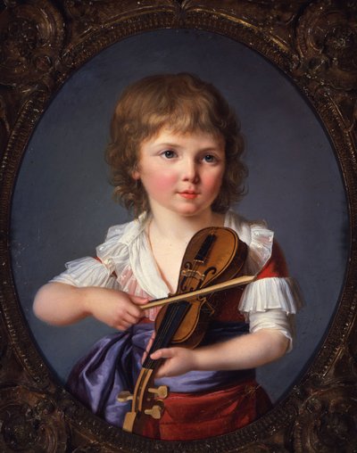 Meester Henri Gabiou speelt viool door Marie Victoire Lemoine