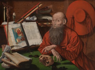 Sint Hiëronymus door Marinus van Reymerswaele