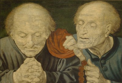 Twee oude mannen door Marinus van Roejmerswaelen