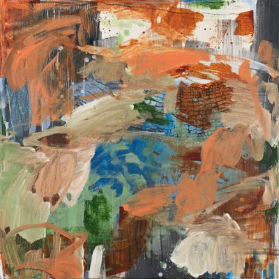 Levendige, gestructureerde abstractie door Marisol Evora