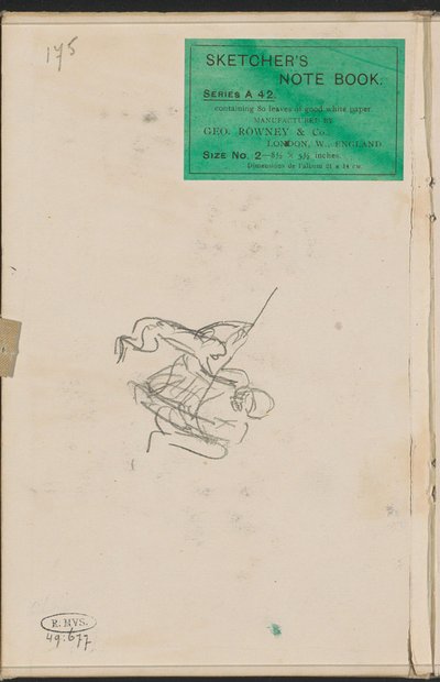 Gehockter Mann mit einem Affen door Marius Bauer