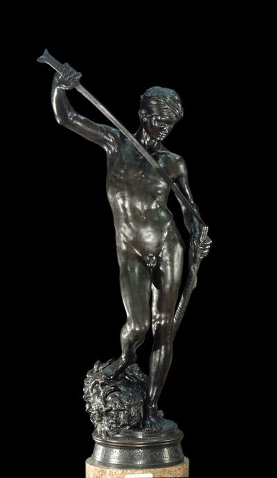 David (brons sculptuur door Antonin Mercia) door Marius Jean Antonin Mercie