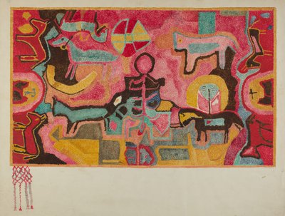 Gehaakte Tapijt, ca. 1937 door Marjery Parish