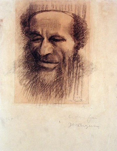 Hoofd van een Rabbi, c.1910 door Mark Gertler
