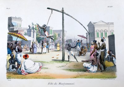 Festival van Mariyamma, of Mariyammai, Hindoeïstische godheid door Marlet et Cie