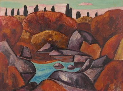 Vlammen Zwembad door Marsden Hartley