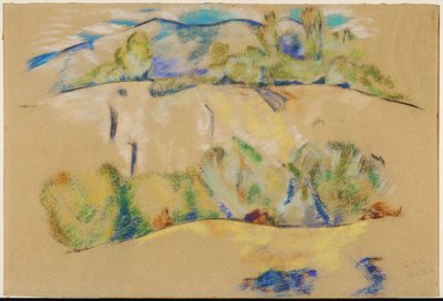 Taos-Berg door Marsden Hartley