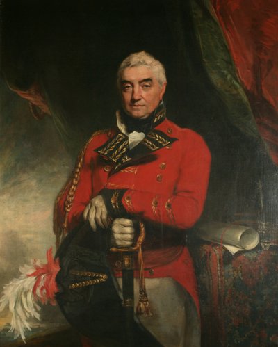 Generaal-majoor Sir Barry Close, Bart, ca. 1811-1850 door Martin Archer Shee