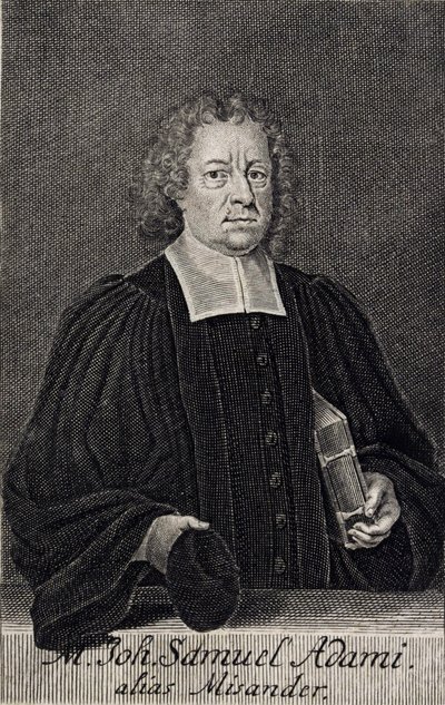 Johann Samuel Adami door Martin Bernigeroth