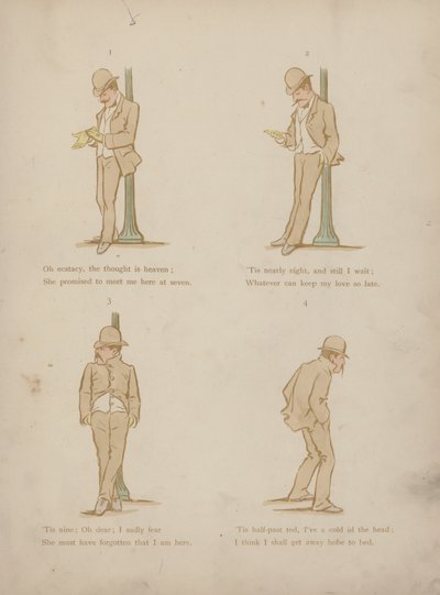 Pagina uit de Humours of Cynicus (gekleurde gravure) door Martin  Anderson
