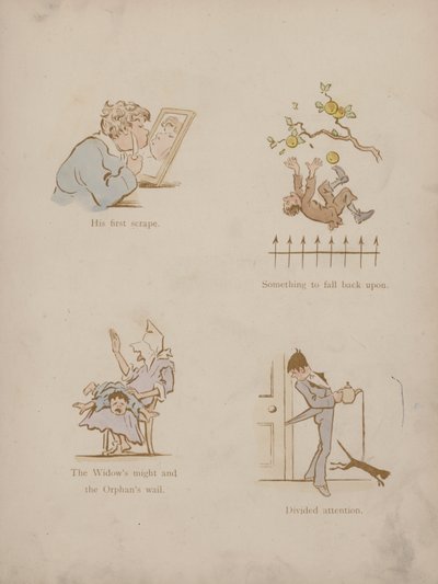 Pagina uit de Humours of Cynicus (gekleurde gravure) door Martin  Anderson