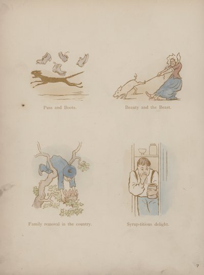 Pagina uit de Humours of Cynicus (gekleurde gravure) door Martin  Anderson