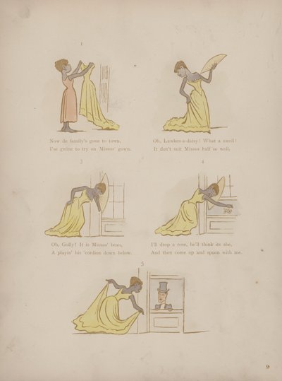 Pagina uit de Humours of Cynicus (gekleurde gravure) door Martin  Anderson