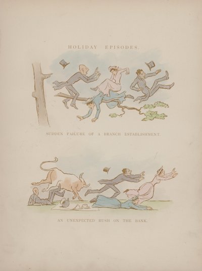 Pagina uit de Humours of Cynicus (gekleurde gravure) door Martin  Anderson