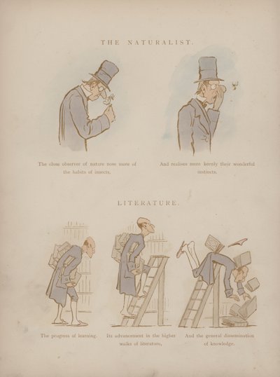 Pagina uit de Humours of Cynicus (gekleurde gravure) door Martin  Anderson