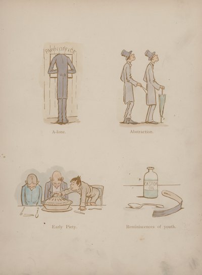 Pagina uit de Humours of Cynicus (gekleurde gravure) door Martin  Anderson