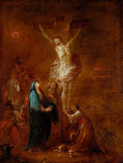Christus aan het kruis door Martin Johann Schmidt