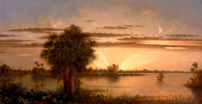 Florida Zonsopgang door Martin Johnson Heade