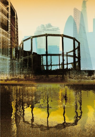 Broadway gastoren, 2013 (zeefdruk) door Martin Mossop