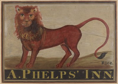 Red Lion Inn bord, ca. 1939 door Martin Partyka