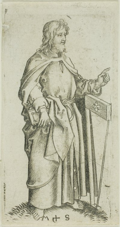 St. Judas, van Apostelen door Martin Schongauer