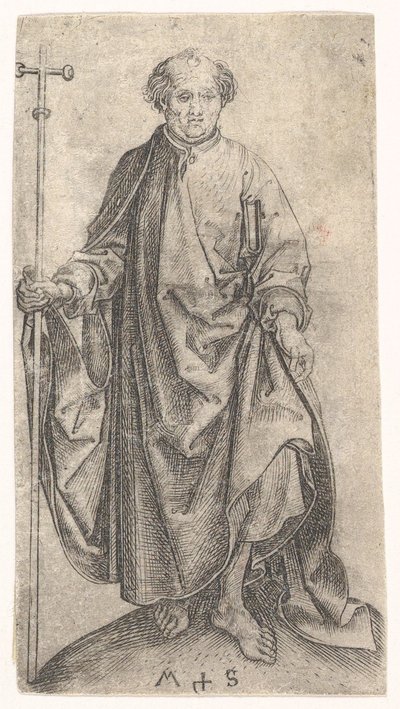 Sint Philippus, ca. 1435-1491 door Martin Schongauer