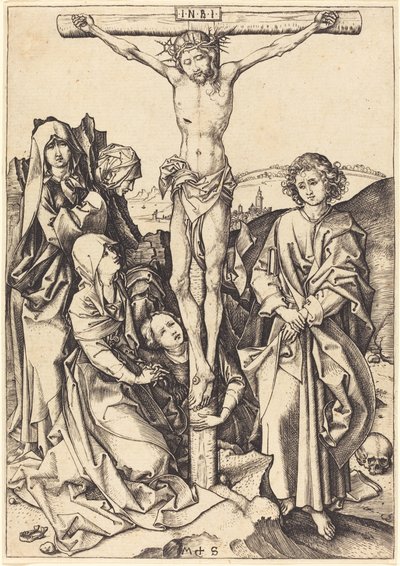 De kruisiging door Martin Schongauer