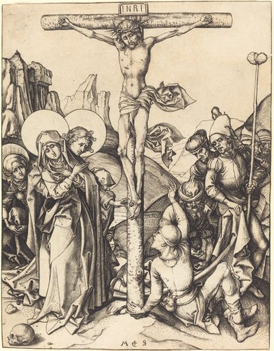 De kruisiging door Martin Schongauer