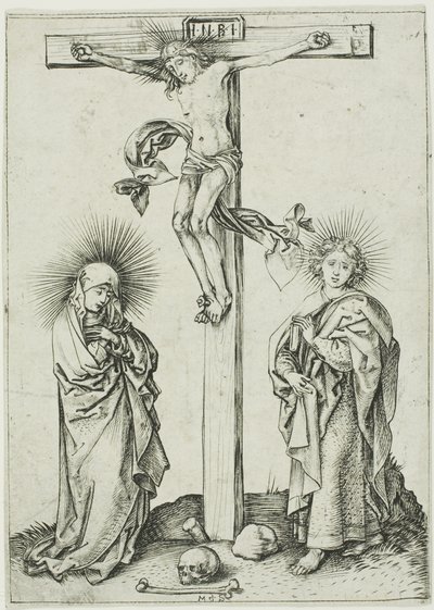De kruisiging door Martin Schongauer