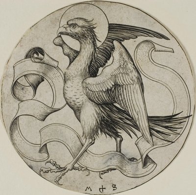 De adelaar van Sint Jan door Martin Schongauer