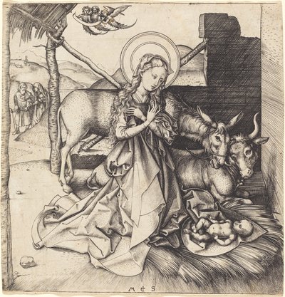 De Geboorte door Martin Schongauer