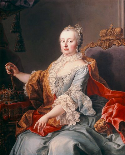 Maria Theresia van Oostenrijk door Martin van Meytens