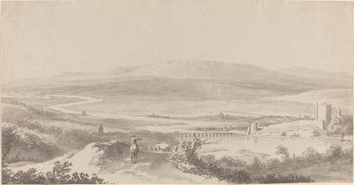 Panorama van de Donau bij Grinzing door Martin von Molitor
