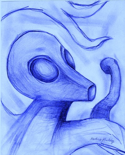 Alien de buitenaardse animatie door Martina Konitzky