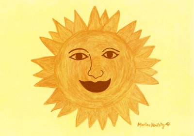 De zon door Martina Konitzky