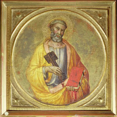 Petrus de apostel (tempera op goudgrond) door Martino de Bartolomeo