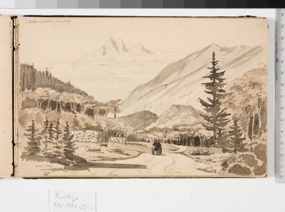 Alpenlandschap door Martinus Rørbye