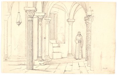 De crypte van de kathedraal, Otranto door Martinus Rørbye