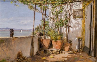 Loggia, Procida door Martinus Rorbye
