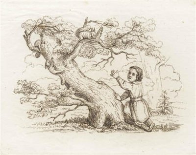 Illustratie voor "Halvhundrede Fabler for Børn" van Hey door Martinus Rørbye