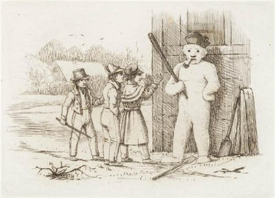 Illustratie voor "Halvhundrede Fabler voor Kinderen" van Hey door Martinus Rørbye