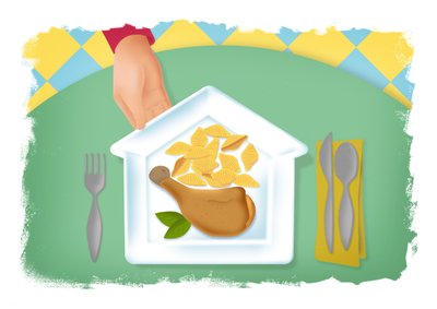 Comfort Food, 2017 (digitaal) door Mary Ann Smith
