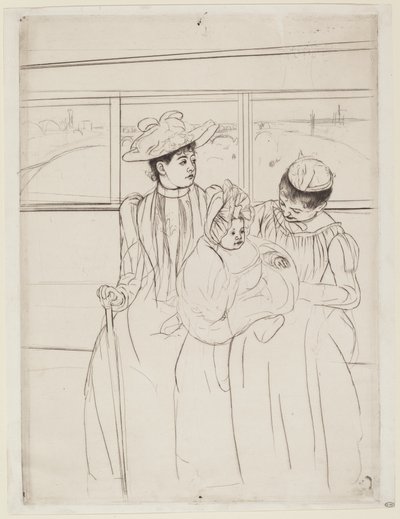 In de Omnibus door Mary Cassatt